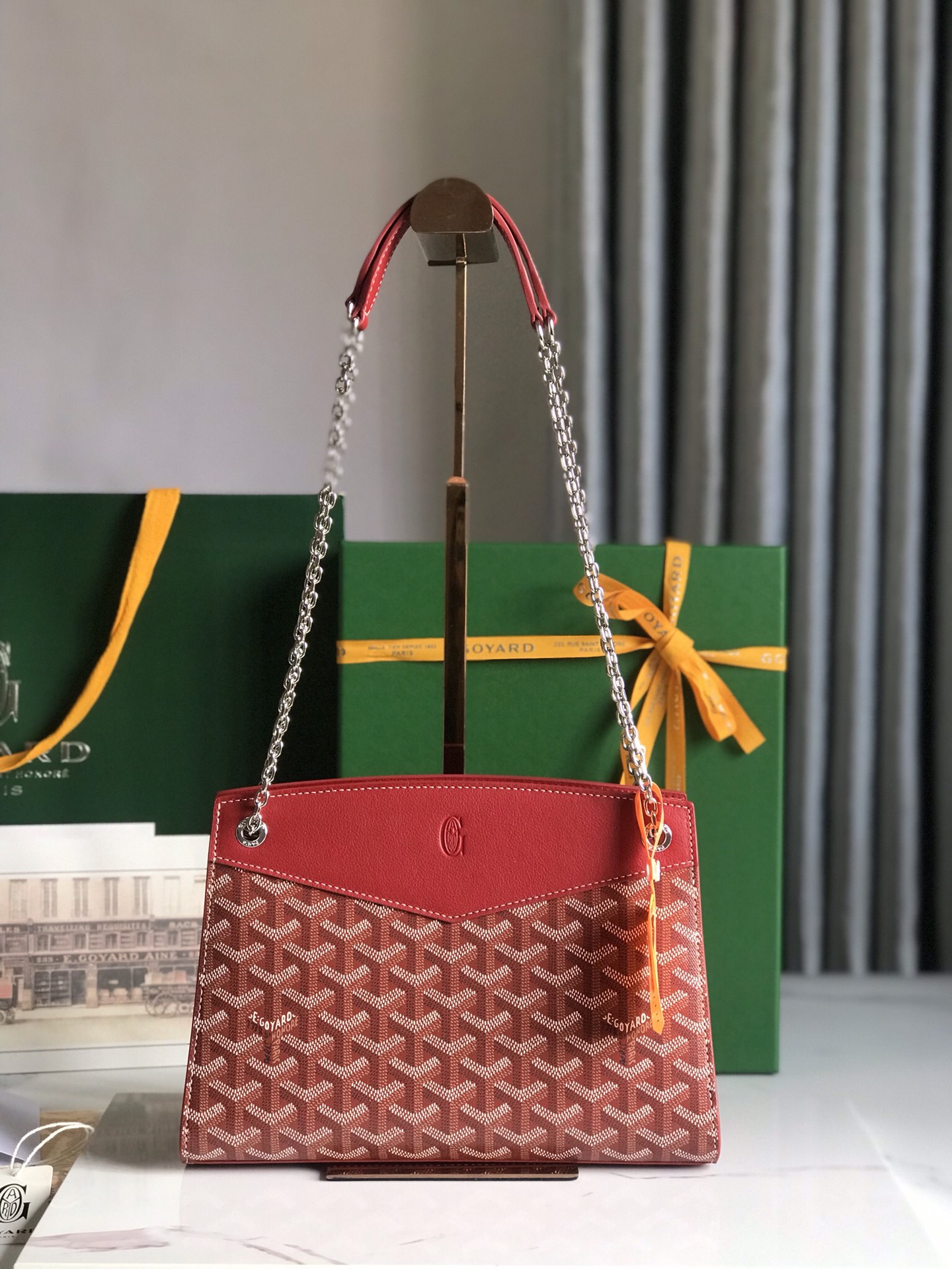 Goyard Rouette Structure Mini Bag red