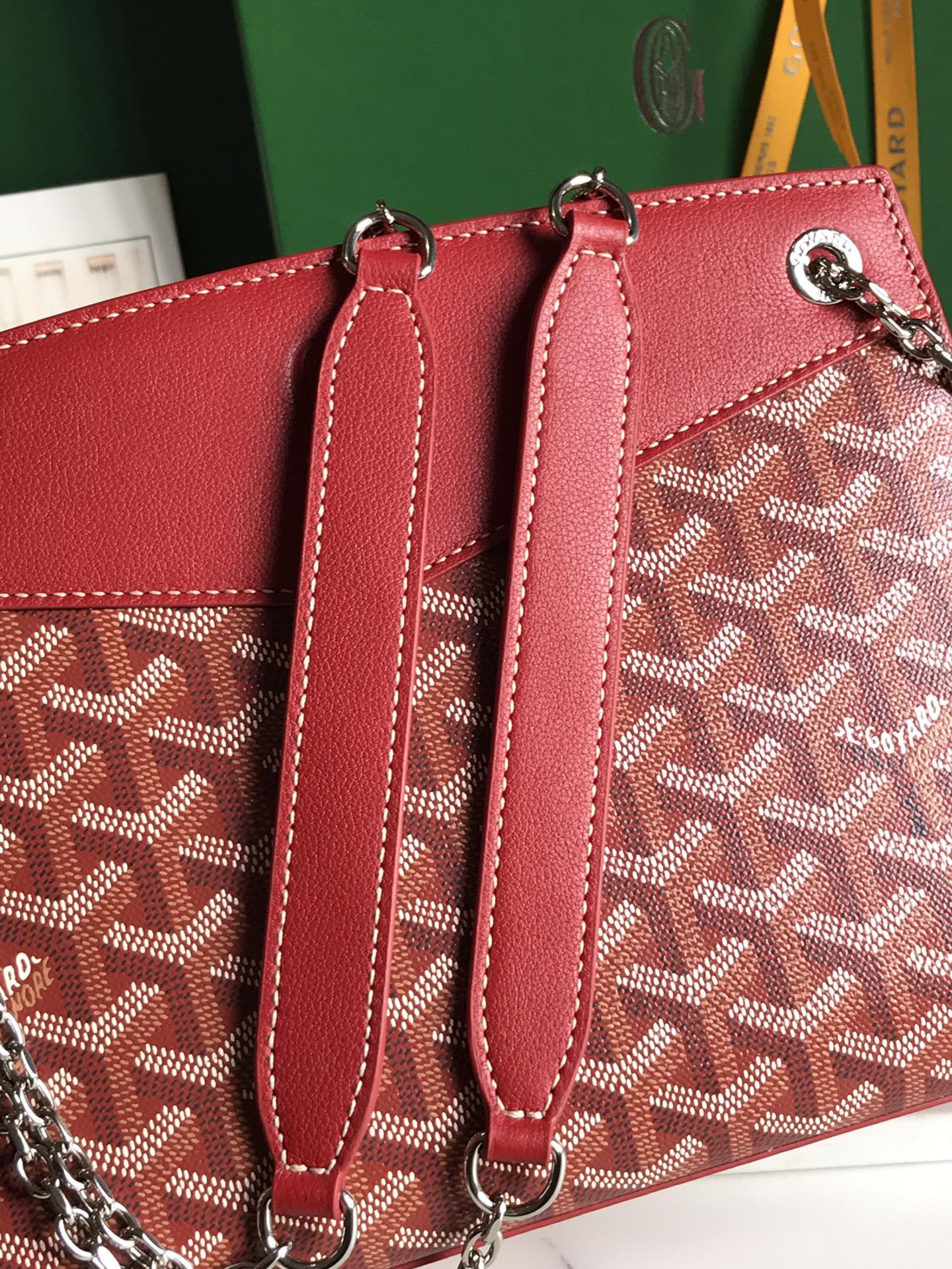 Goyard Rouette Structure Mini Bag red
