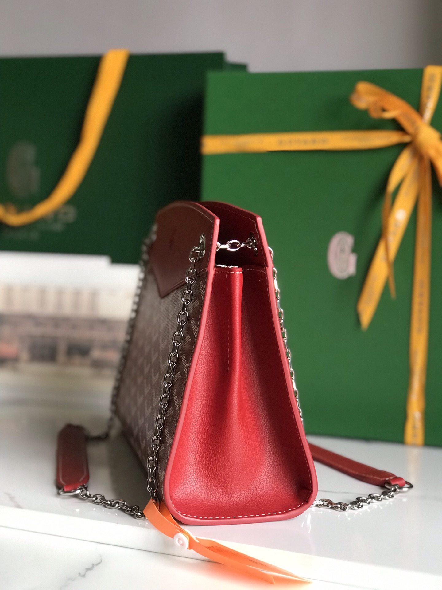 Goyard Rouette Structure Mini Bag red