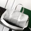 Goyard Barrel 40 Sports Bag White