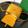 GOYARD Goyardine Calfskin Mini Alpin Backpack Yellow