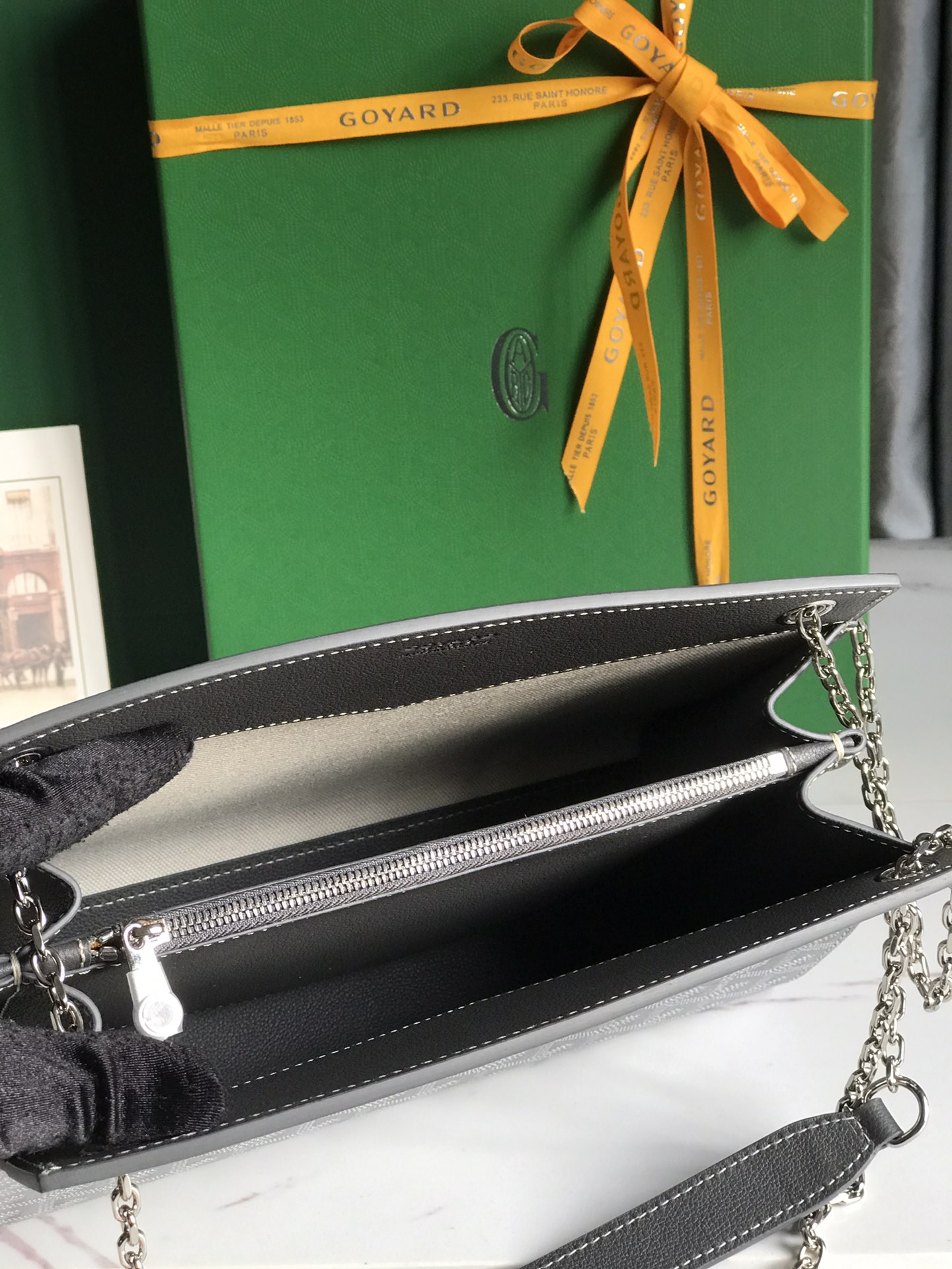 Goyard Rouette Structure Mini Shoulder Bag gray Tan