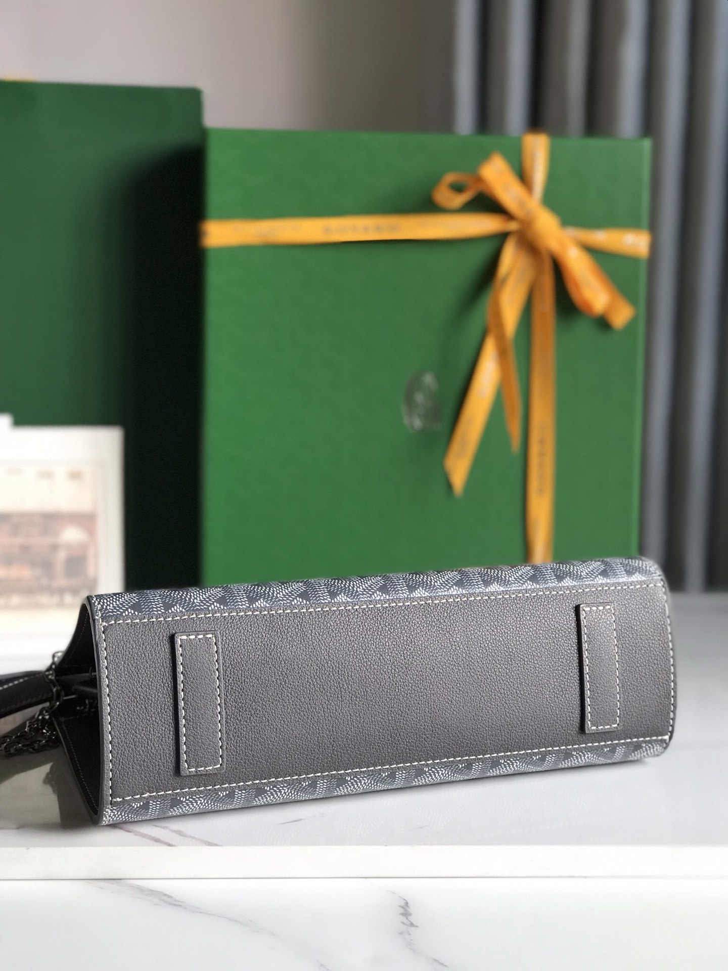 Goyard Rouette Structure Mini Shoulder Bag gray Tan