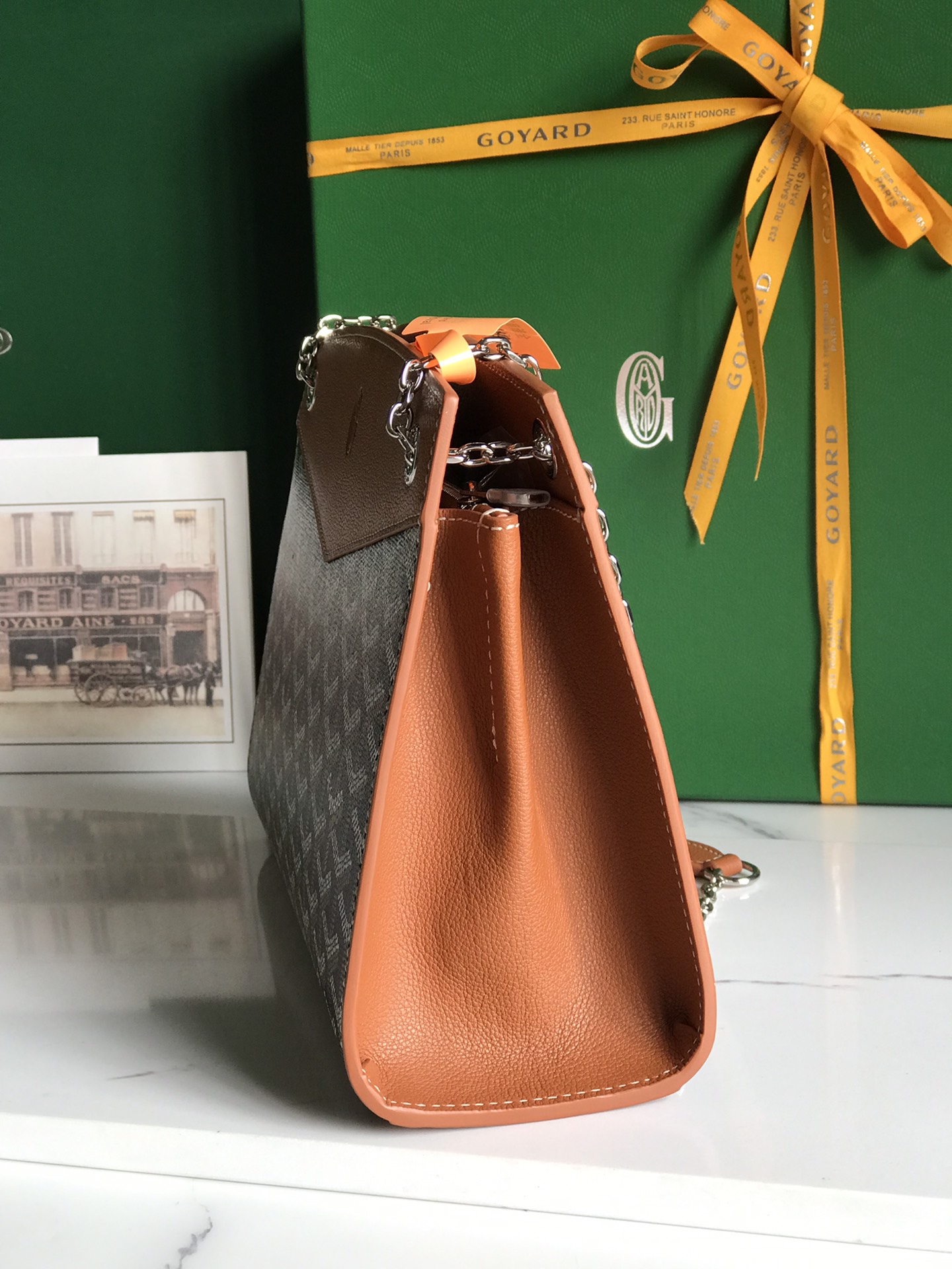 Goyard Rouette Structure Mini Shoulder Bag brown Tan