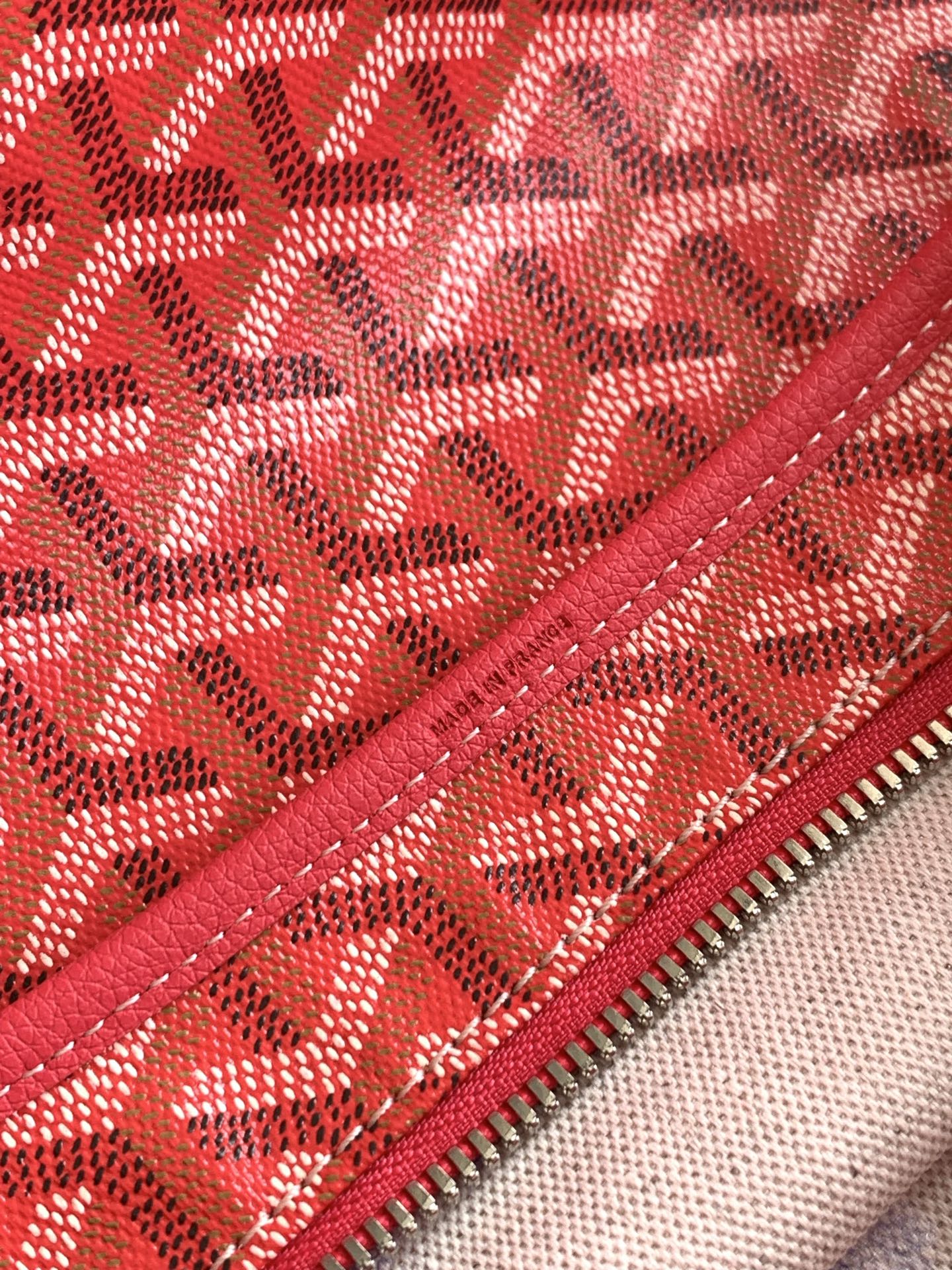 GOYARD Goyardine Boheme Hobo Red 1505636 |