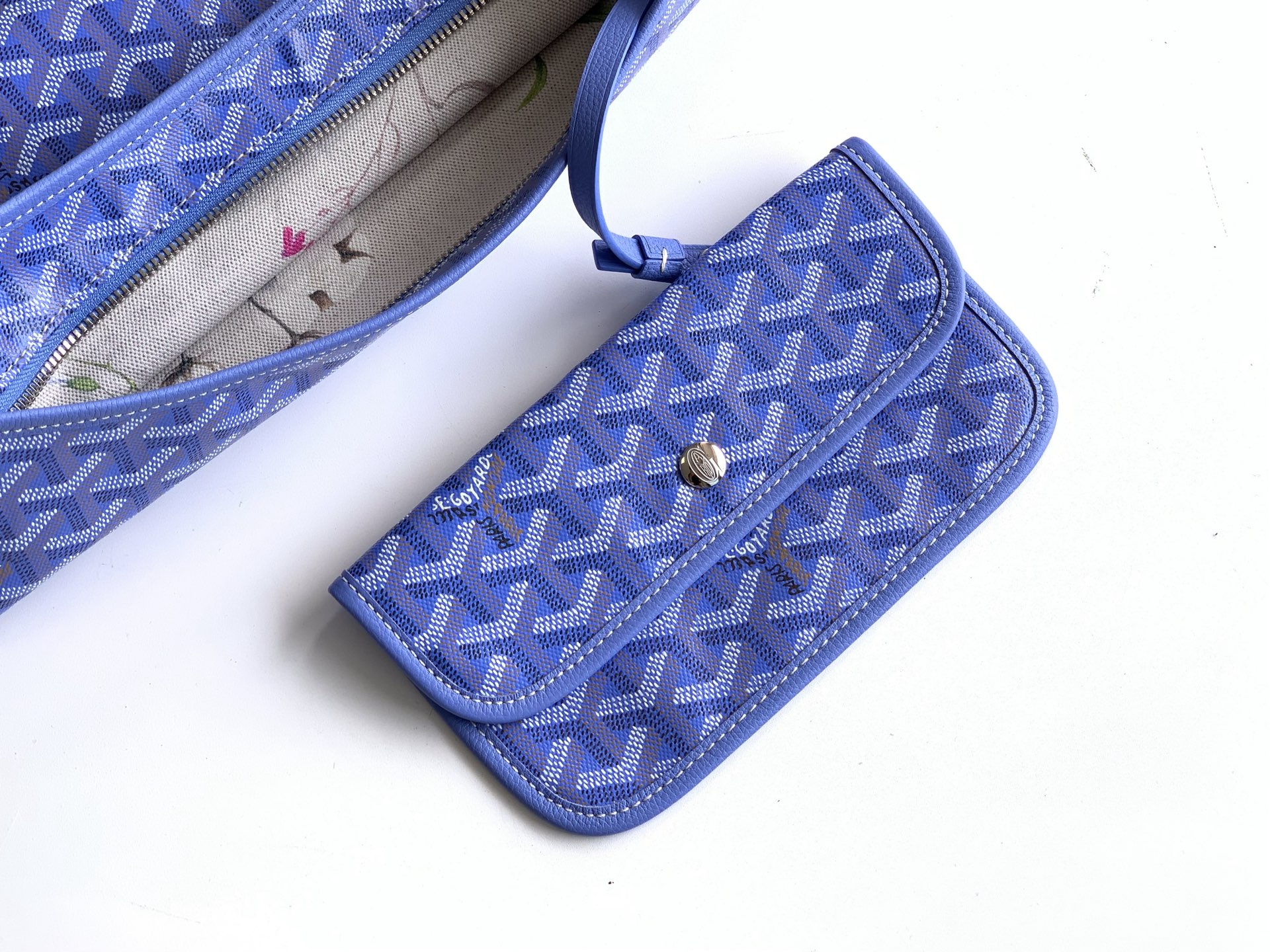 GOYARD Goyardine Boheme Hobo Blue 1387062 |