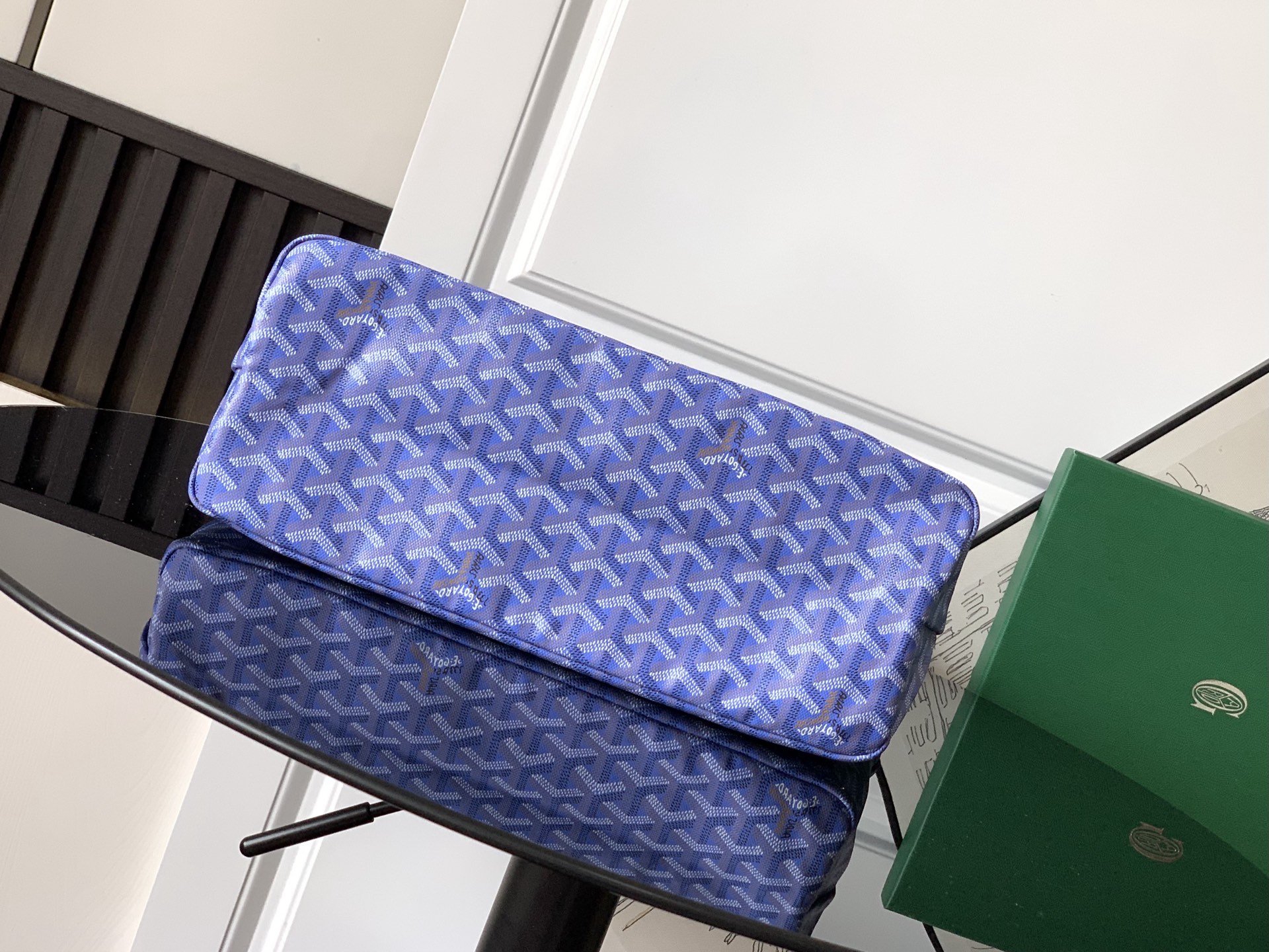 GOYARD Goyardine Boheme Hobo Blue 1387062 |