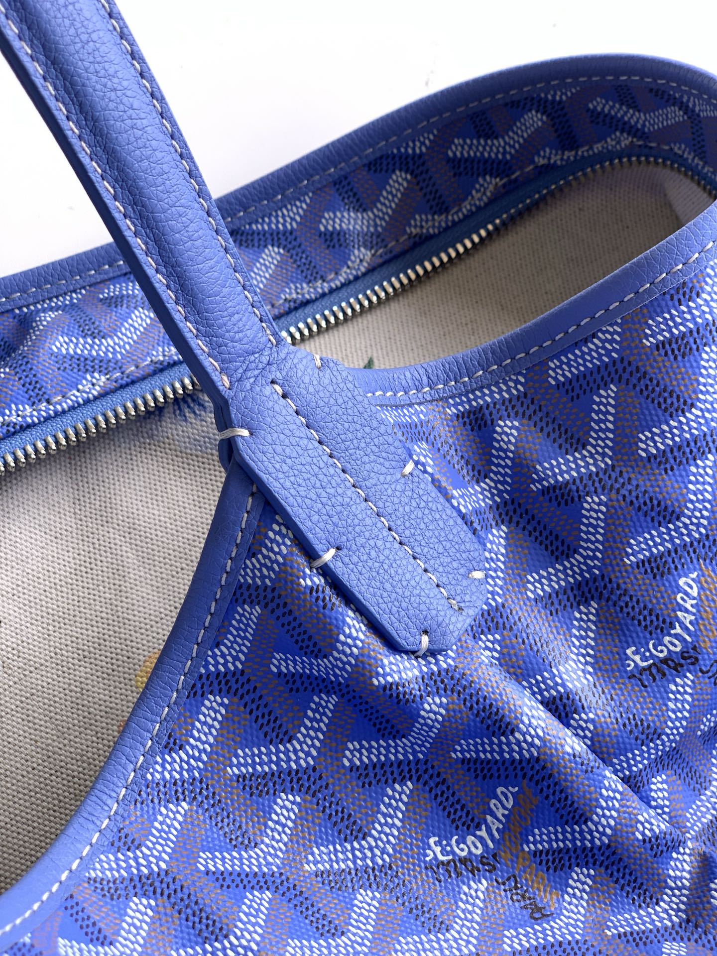 GOYARD Goyardine Boheme Hobo Blue 1387062 |