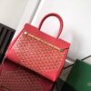 Goyard Saigon Tote Red Goyardine Canvas Palladium