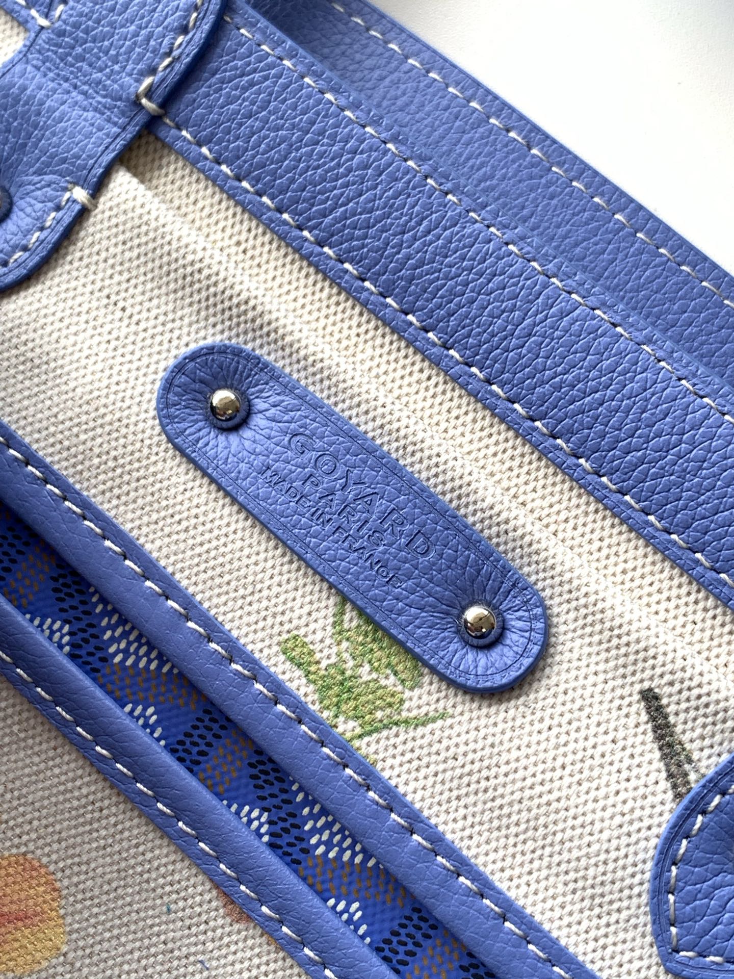 Goyard Goyardine Saigon MM w/ Tags - Blue Totes, Handbags - GOY48369