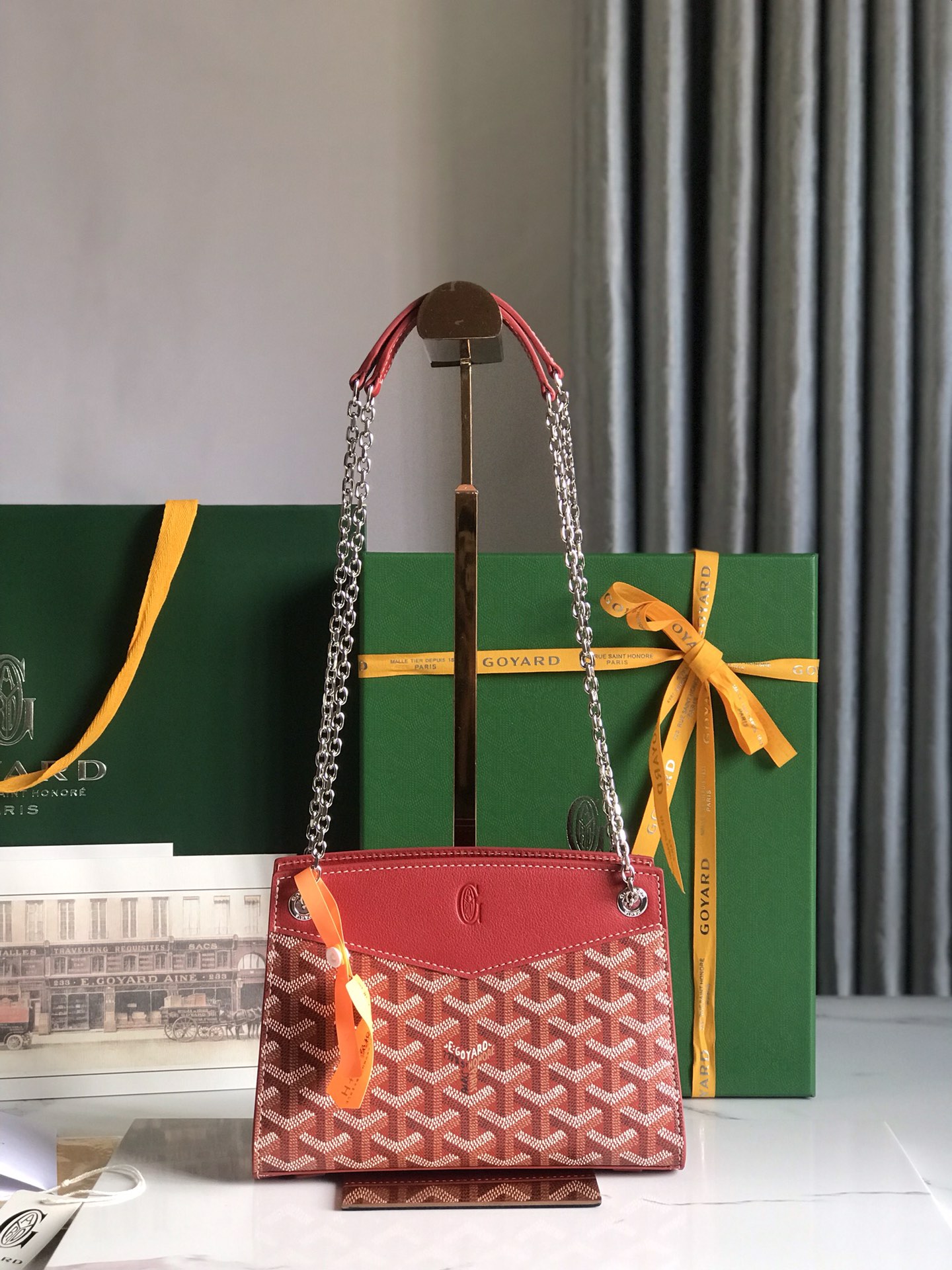 Goyard Goyardine Sac Rouette Mini – red Shoulder Bags, Handbags – GOY45578