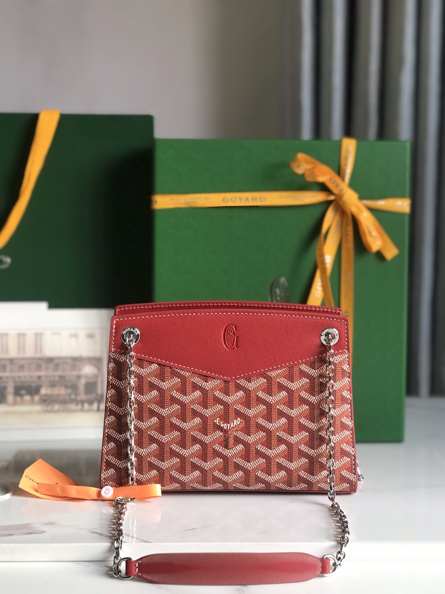 Goyard Goyardine Sac Rouette Mini - red Shoulder Bags, Handbags - GOY45578
