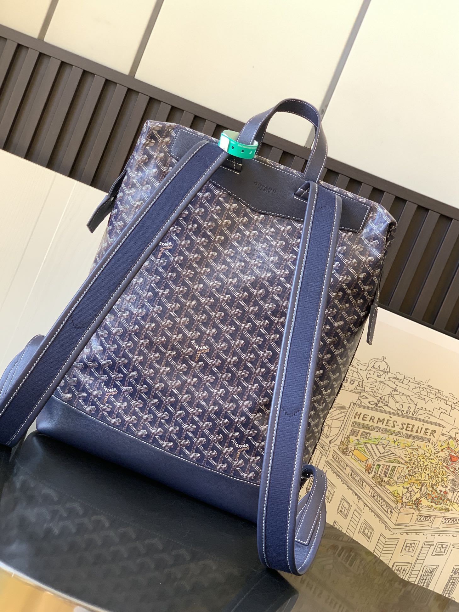 Goyard Cisalpin MM Rucksack Backpack Blue navy
