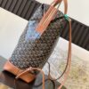 GOYARD Goyardine Calfskin Cisalpin Backpack Black Gold