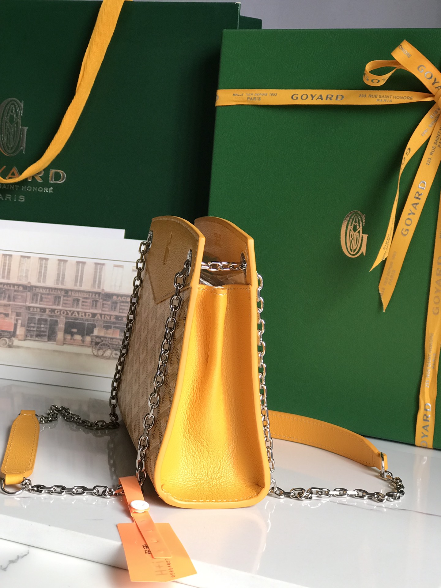 Goyard Goyardine Sac Rouette Mini - yellow Shoulder Bags, Handbags - GOY45578 | The RealReal