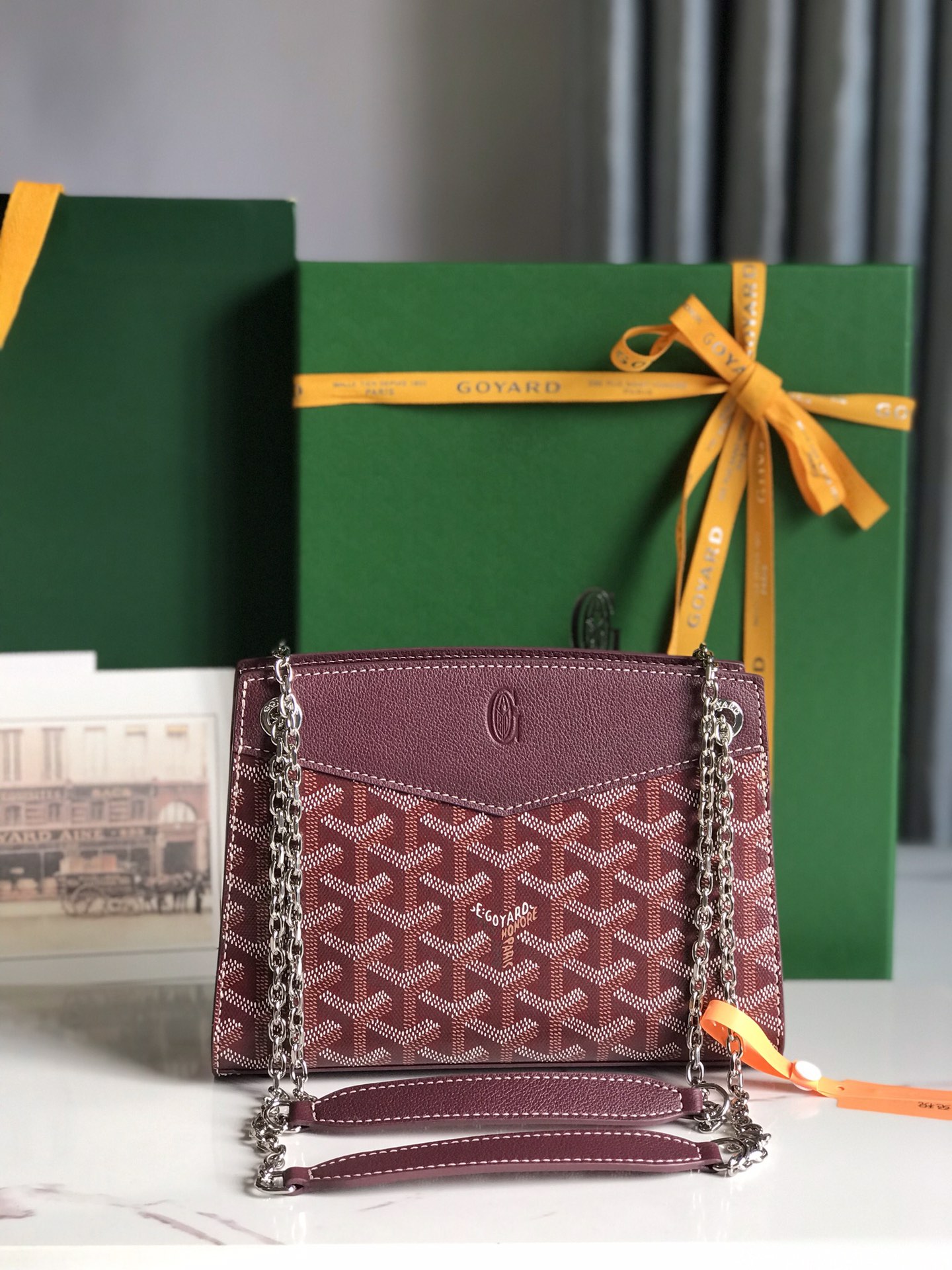 Goyard Goyardine Sac Rouette Mini - Burgundy Shoulder Bags, Handbags - GOY45578