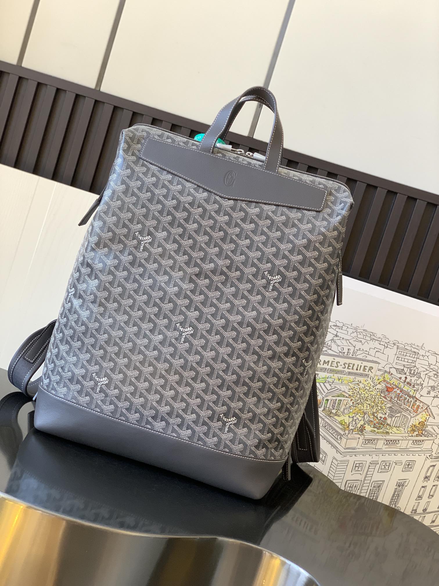 Goyard Goyardine Cisalpin Backpack – Grey Backpacks,