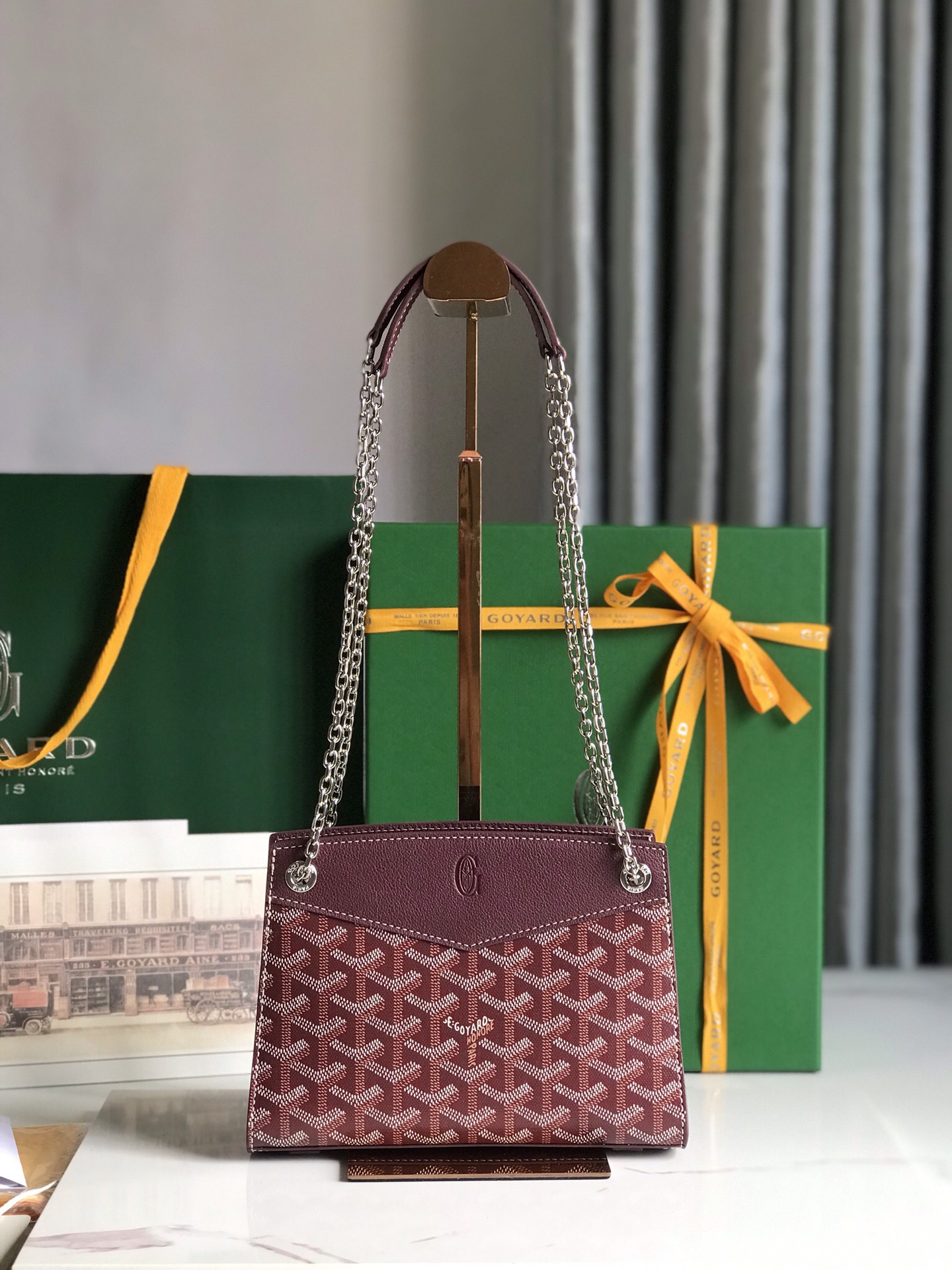 Goyard Goyardine Sac Rouette Mini - Burgundy Shoulder Bags, Handbags - GOY45578