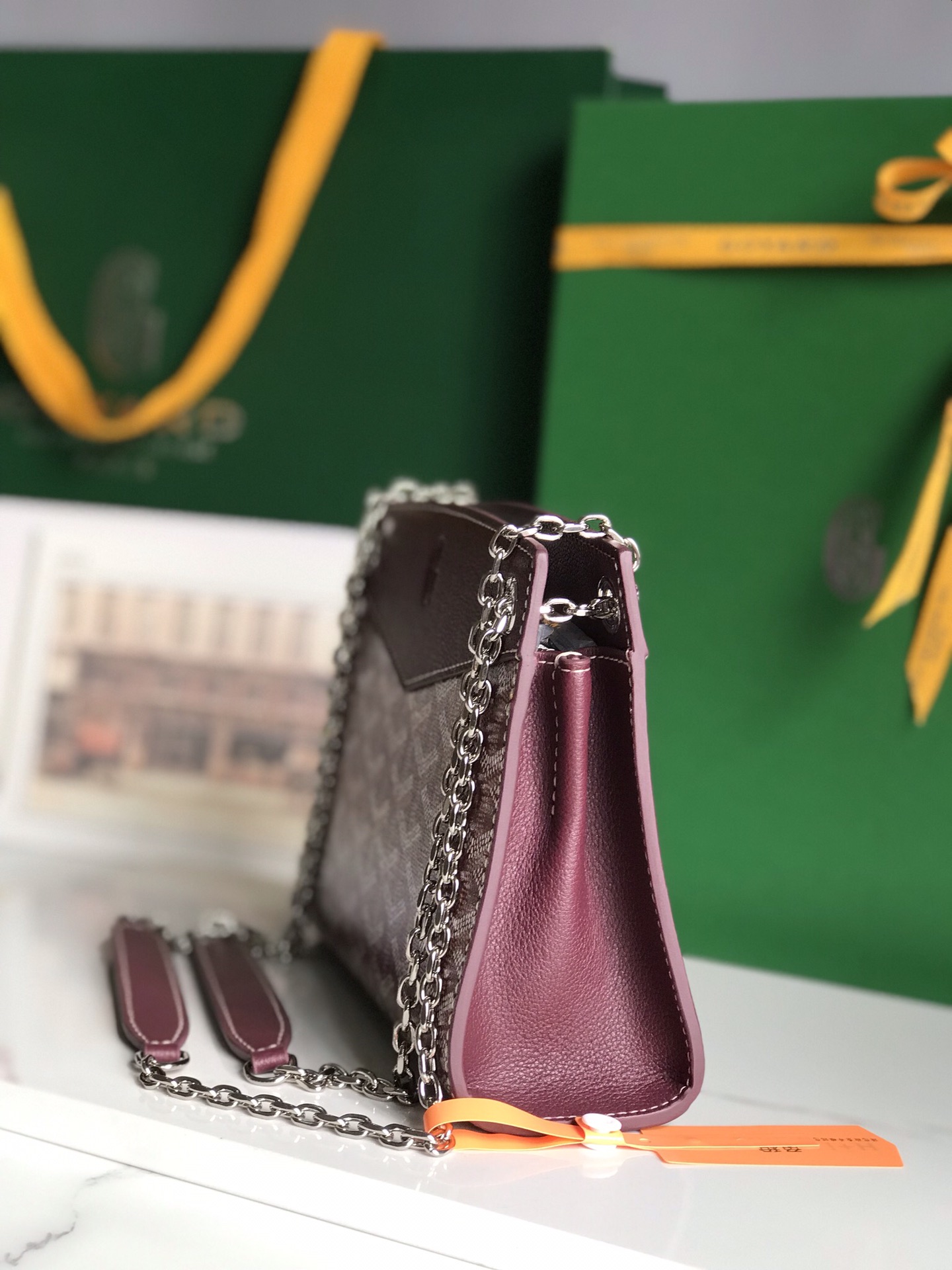 Goyard Goyardine Sac Rouette Mini - Burgundy Shoulder Bags, Handbags - GOY45578