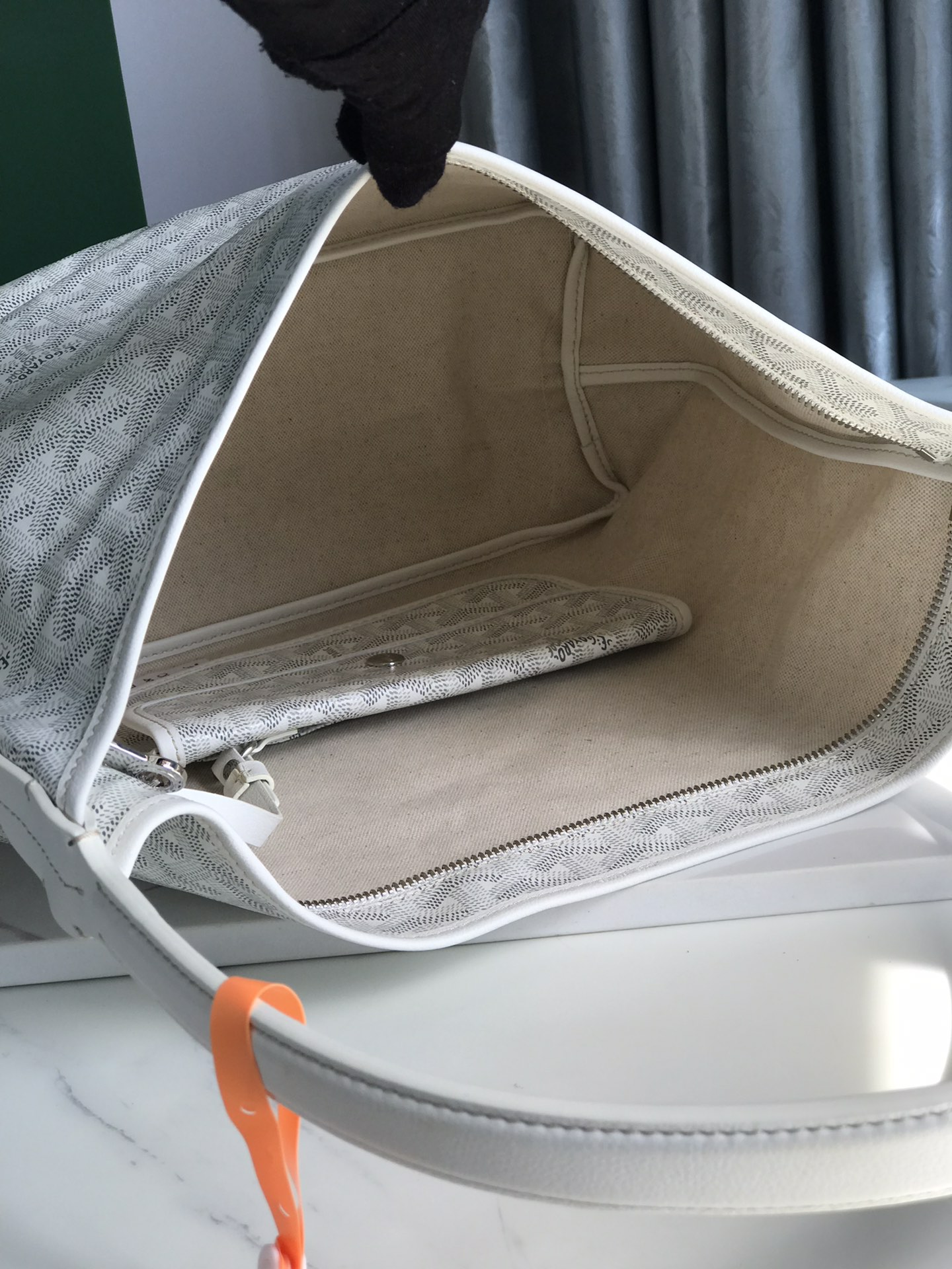 Goyard Bohemme Hobo Bag White Women's Tote Bag White
