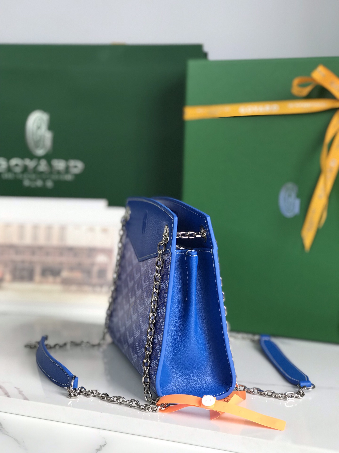 Goyard Rouette Structur Mini Bag Sky Blue Nib