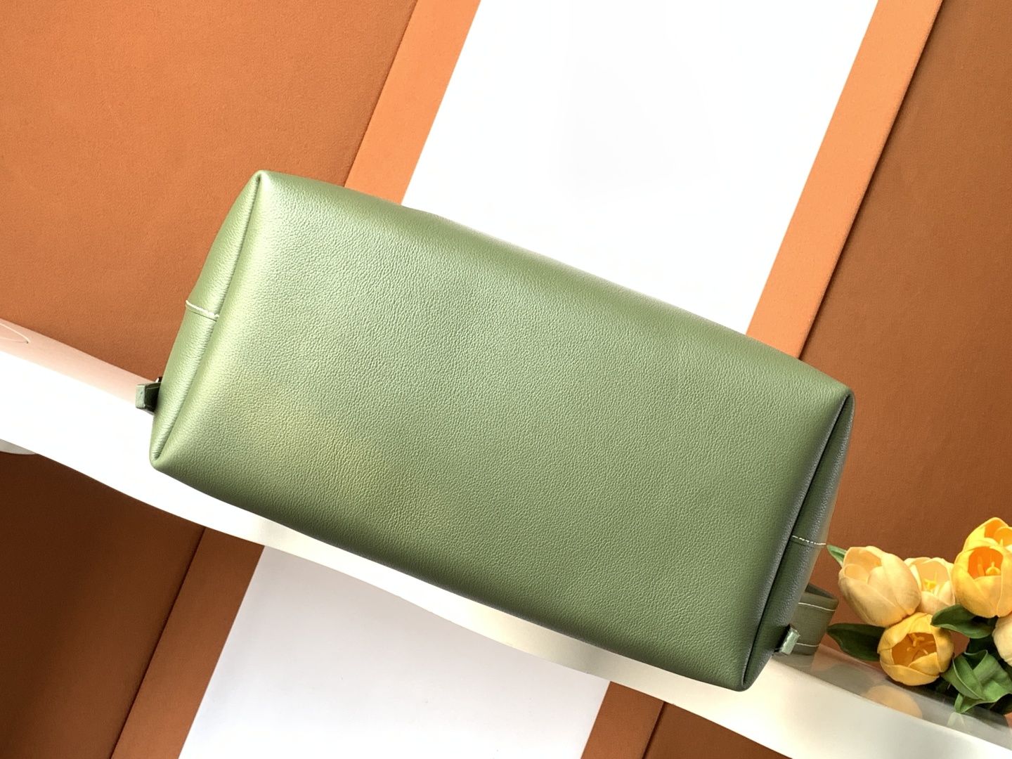 GOYARD Goyardine Calfskin Cisalpin MM Backpack Khaki green
