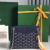Goyard Navy Blue Rouette Structuré Mini Bag