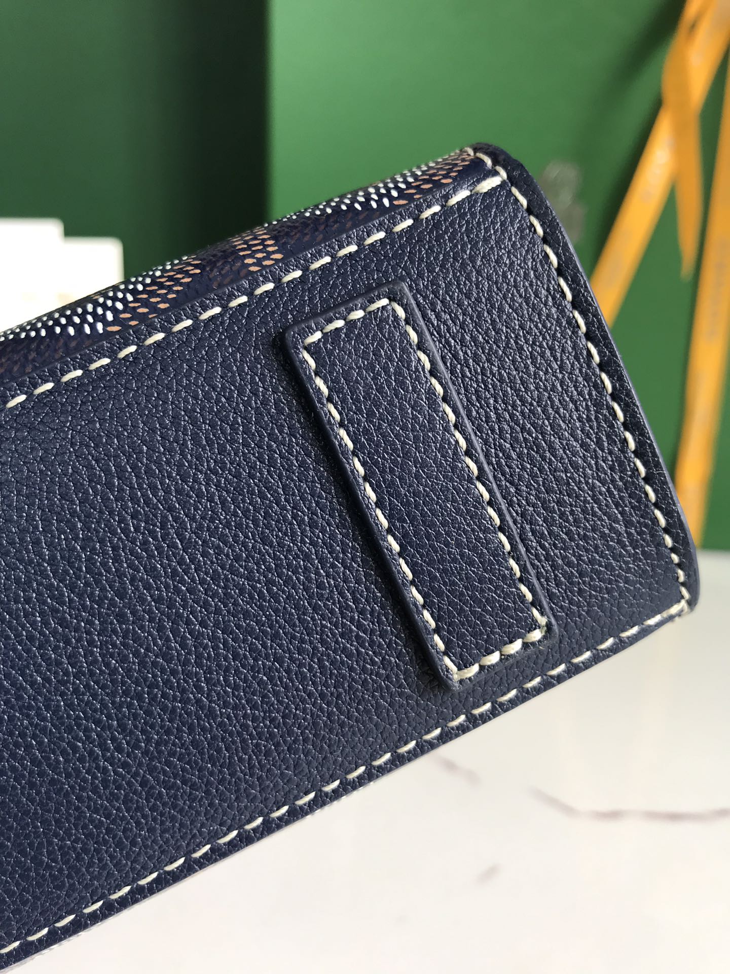 Goyard Navy Blue Rouette Structuré Mini Bag