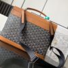 GOYARD Paris Brown Leather Monogram Attache Briefcase