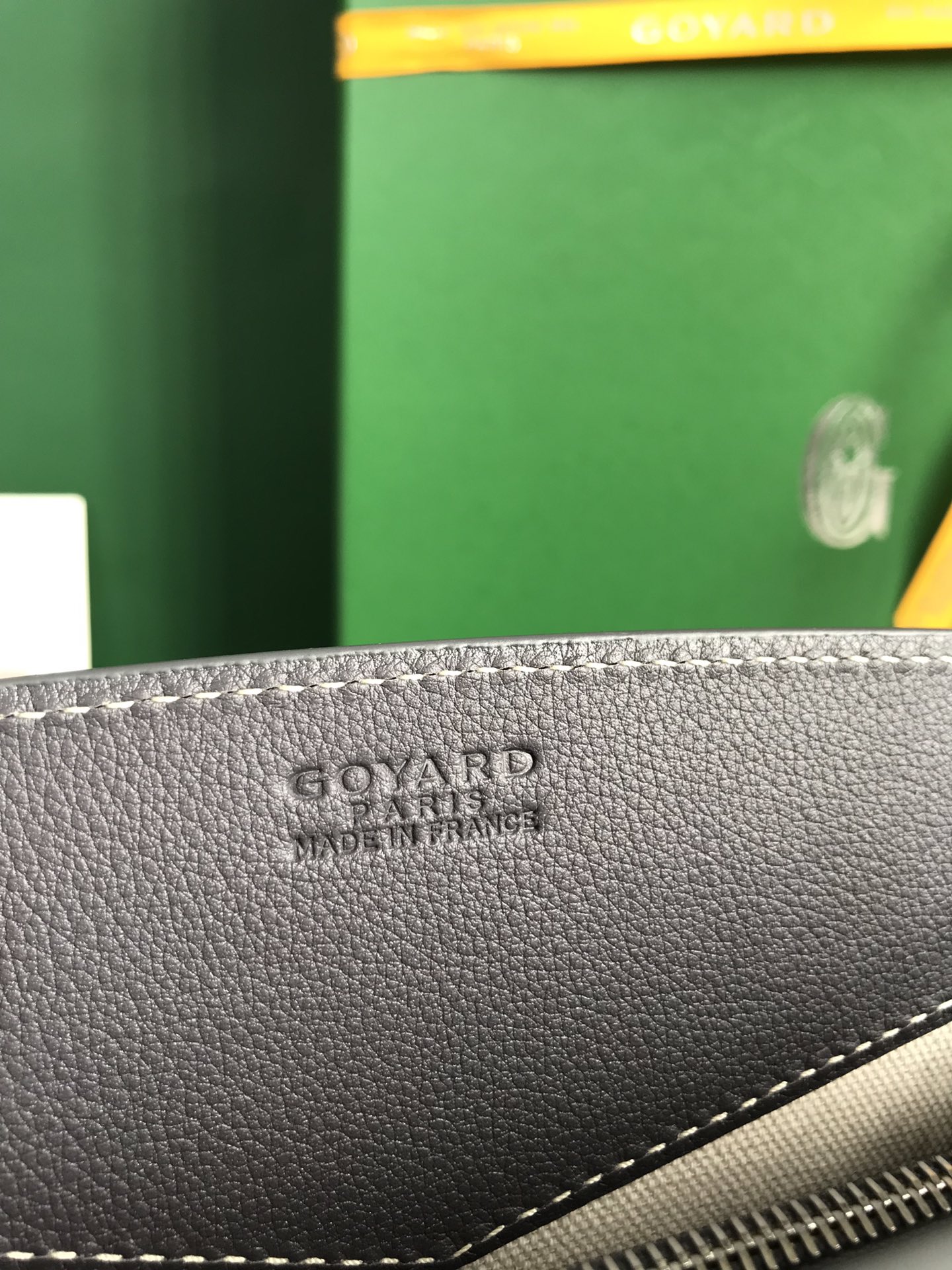 Goyard Grey Goyardine Coated Canvas and Leather Rouette