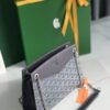Goyard Grey Goyardine Coated Canvas and Leather Rouette