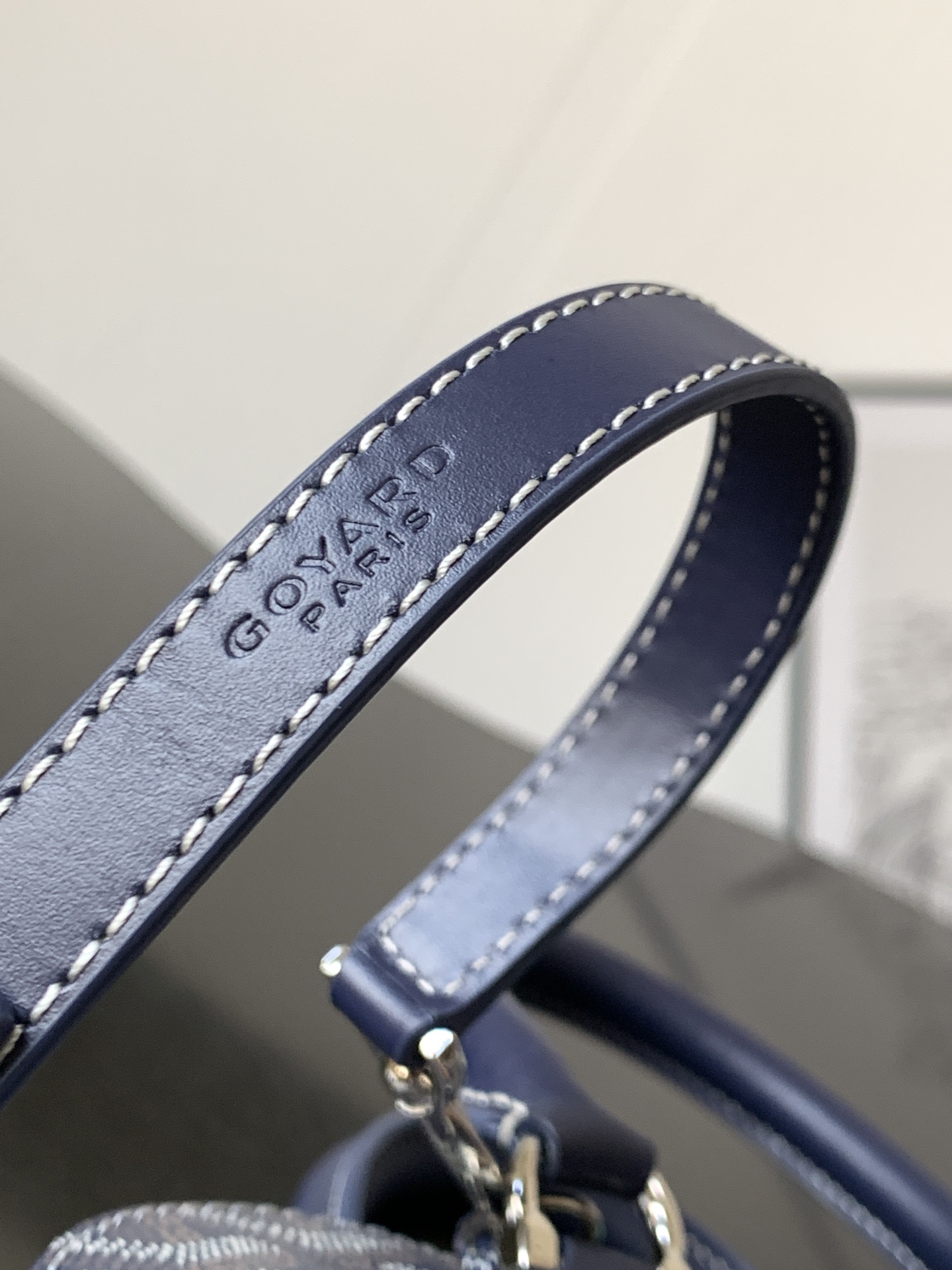 Goyard Vendôme Navy Blue Coated Canvas Mini