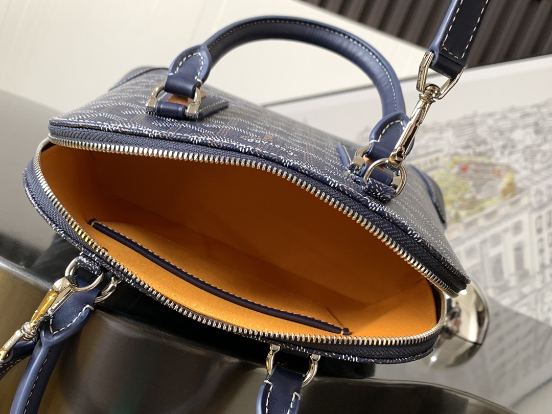 Goyard Vendôme Navy Blue Coated Canvas Mini