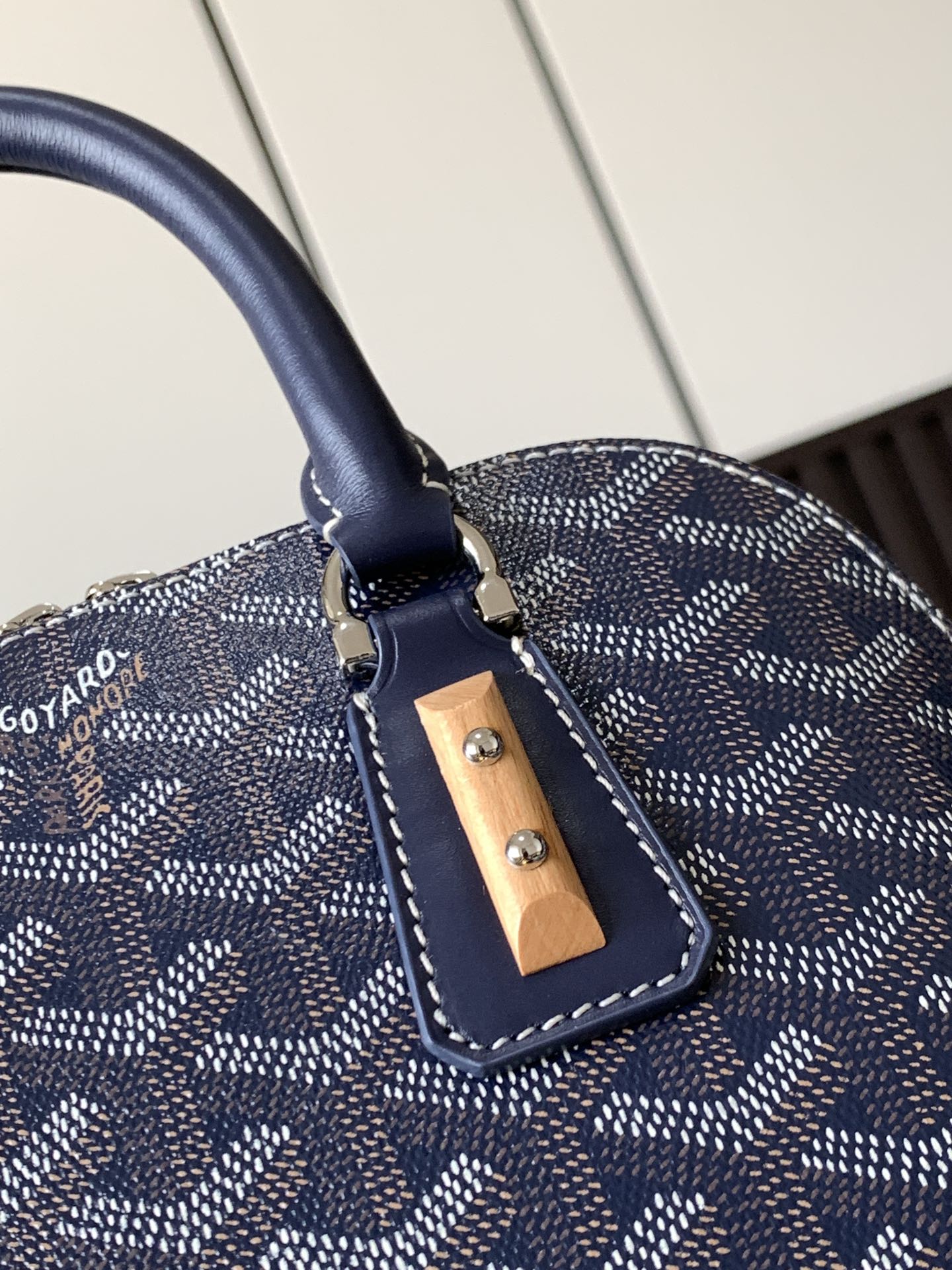 Goyard Vendôme Navy Blue Coated Canvas Mini