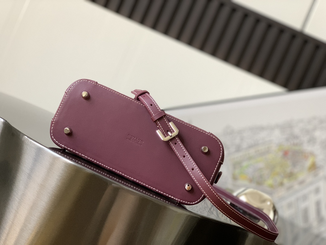 GOYARD Vendome PM Canvas Crossbody Bag Burgundy