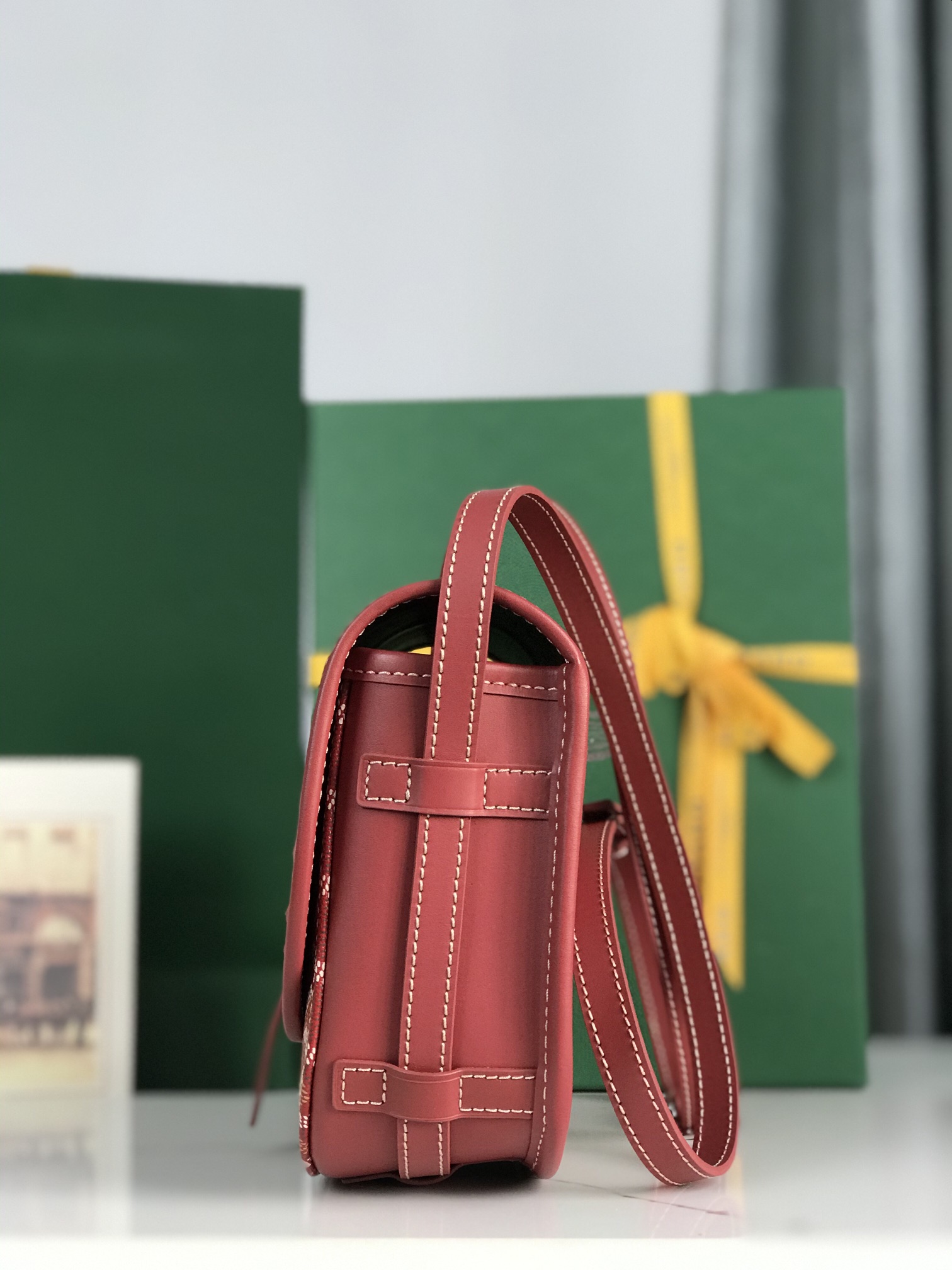Goyard Belvedere II Messenger Bag Coated Canvas MMred