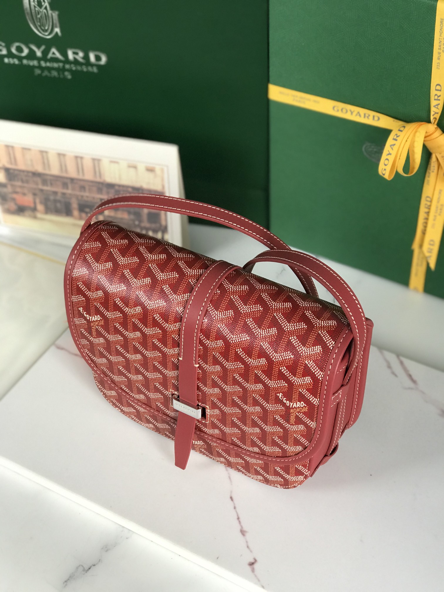Goyard Belvedere II Messenger Bag Coated Canvas MMred