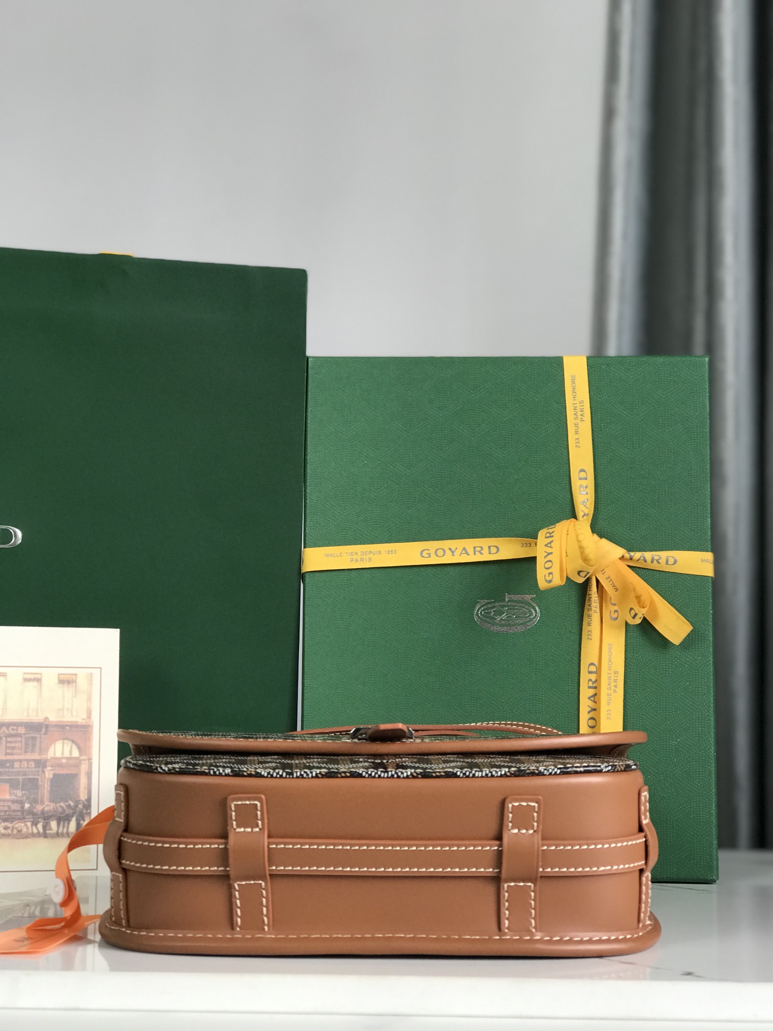 Goyard Belvedere II Messenger Bag Coated Canvas MM Black brown