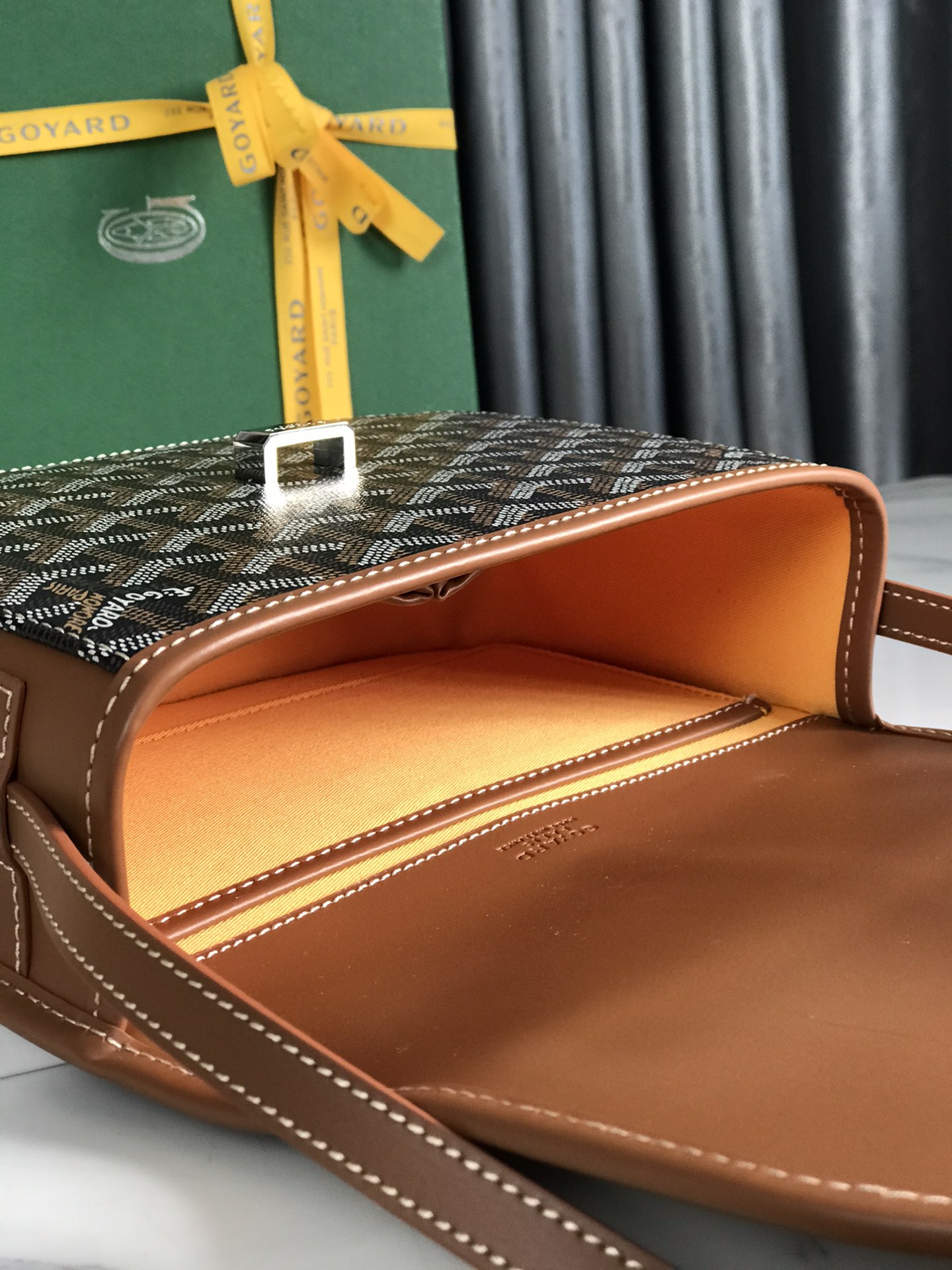 Goyard Belvedere II Messenger Bag Coated Canvas MM Black brown