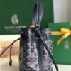 GOYARD Goyardine Petit Flot Mini Bucket Bag Blue navy
