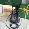 GOYARD Goyardine Petit Flot Mini Bucket Bag Blue navy