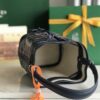 GOYARD Goyardine Petit Flot Mini Bucket Bag Blue navy