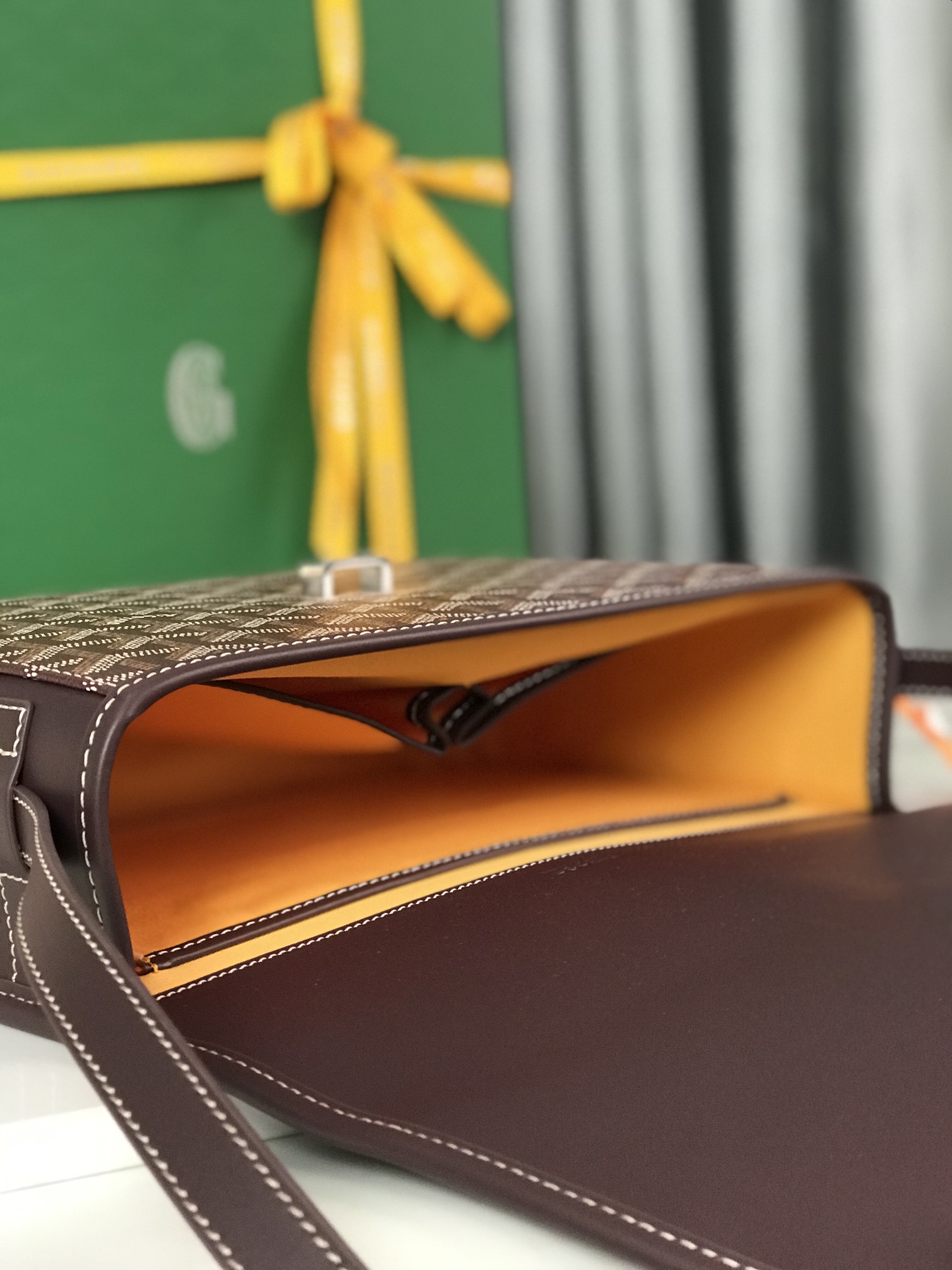 Goyard Belvedere II Messenger Bag Coated Canvas MM brown