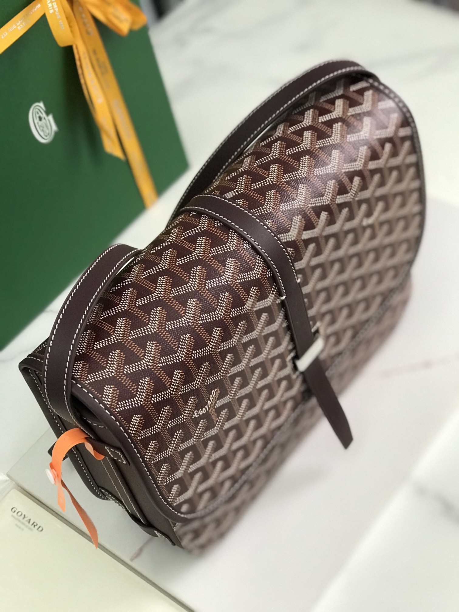 Goyard Belvedere II Messenger Bag Coated Canvas MM brown