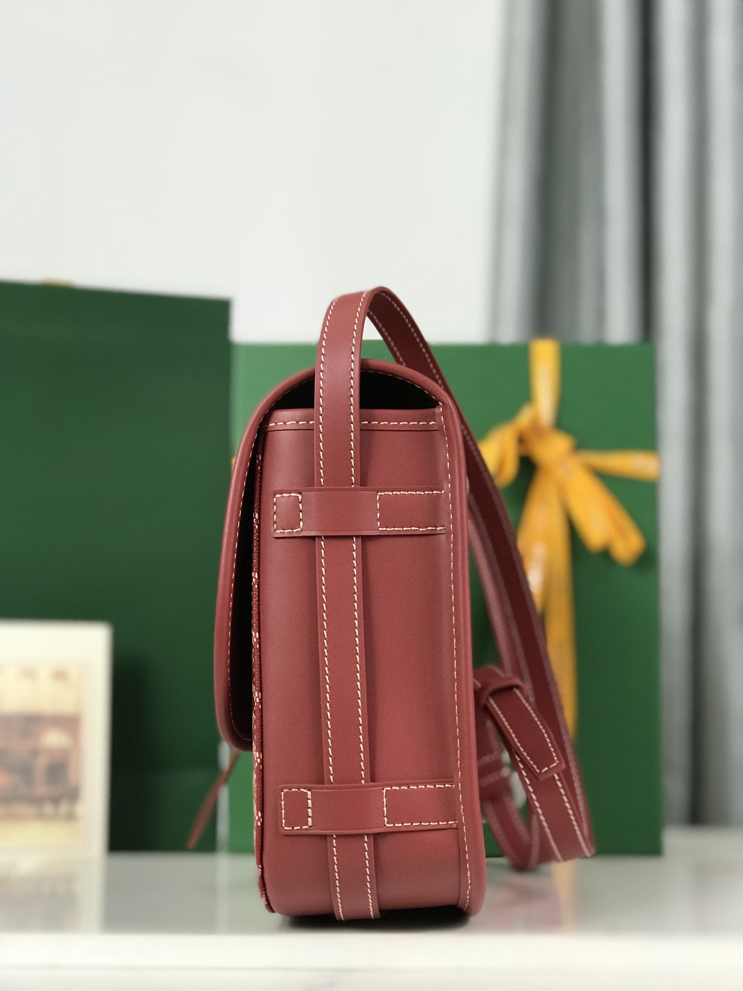 Goyard Belvedere II Messenger Bag Coated Canvas MM red