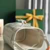 GOYARD Goyardine Petit Flot Mini Bucket Bag white