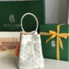 GOYARD Goyardine Petit Flot Mini Bucket Bag white