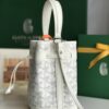 GOYARD Goyardine Petit Flot Mini Bucket Bag white