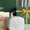 GOYARD Goyardine Petit Flot Mini Bucket Bag white
