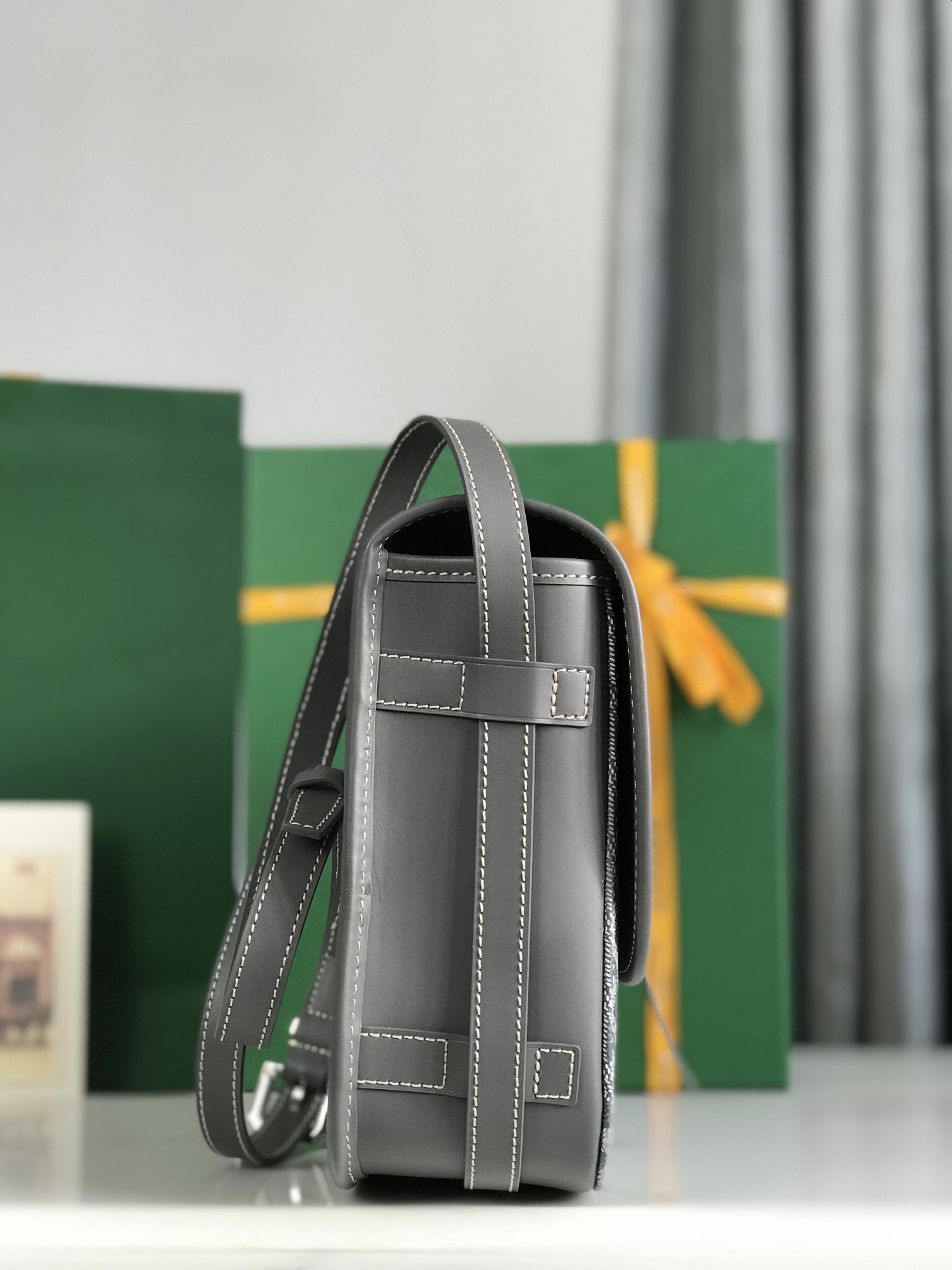Goyard Belvedere II Messenger Bag Coated Canvas MM gray